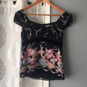 Nanette Lepore 90’s Silk Ballerina Blouse